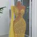 【Pre-sale | Ships In 15 Days】 Women's Clothing New Temperament Slim Fishtail Dress Evening Show Evening Dress_ecoleips.com