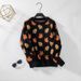 girl European And American Cross-Border Independent Station Hot-Selling Multi-Color Christmas Maple Leaf Jacquard_ecoleips.com