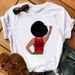 European And American Cross-border Foreign Trade Clothing, African Girl Round-neck Printed Women's Short-sleeve T-shirt_ecoleips.com