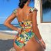 Women's Clothing Two Piece Swimsuit Women Sexy Ruffled Backless Bikini_ecoleips.com