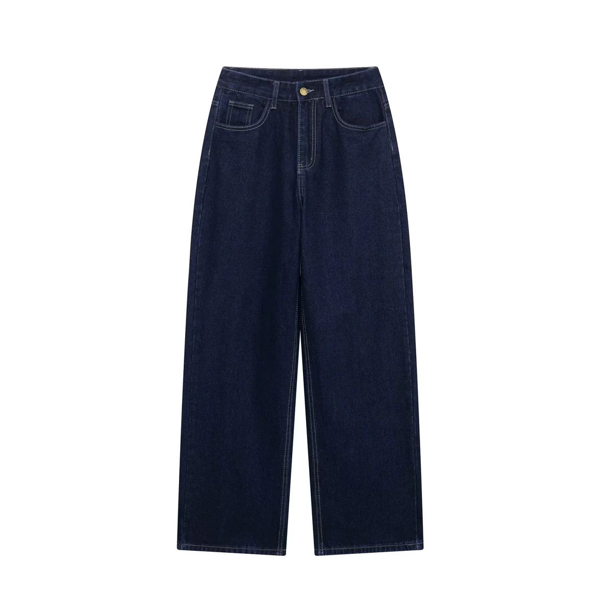 K Women's Fashion Casual Suit With Elegant Temperament, Waist Strap, Cinched Waist, Lapel, Denim Suit_ecoleips.com