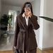 TRAFZA Foreign Trade Wholesale Spring New Arrivals European And American Cross-Border Women's Clothing Belted_ecoleips.com