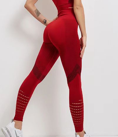 Women's Clothing Ins Internet Celebrity Fitness Yoga Trousers High Waist Peach Hip Lifting Slim Running Sports Pants_ecoleips.com