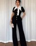 Women's Clothing Personality Line Stitching Sleeveless Sports Fitness Jumpsuit_ecoleips.com