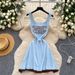 Women's Clothing Hot Girl Style Letter Suspender Dress Female Summer U Neck Slim Pure Desire Small Design Unique Short Skirt_ecoleips.com