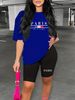 Summer Women's Casual And Fashionable Paris Pattern Print Loose T-shirt+shorts Two-piece Sportswear Suitable For Daily Wear-97_ecoleips.com