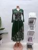 Women's Printed Casual Dress Fashion Suit Collar Pleated New Clothing_ecoleips.com