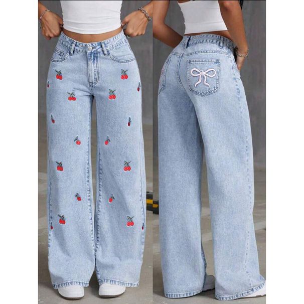 Women's Clothing Summer New Jeans Women's Clothing Hot Selling High Waist Straight Loose Long Pants_ecoleips.com