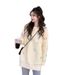 girl High-end Bear Embroidery Unique Pullover Knit Women, Loose Lazy Style, Soft Cozy Outerwear Sweater For Autumn And Winter_ecoleips.com