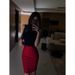 2025 Winter New Women's Set Hot Girl Style Sexy Slim Sleeveless Base Shirt High Waist Slimming Bodycon Short Skirt_ecoleips.com