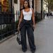 Women's Casual Straight Leg Jeans Style Street Fashion Misaligned Button Design New Style_ecoleips.com