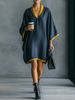 Women's Clothing Women's High-End Minimalist V Neck Cape Dress Style Loose Fit Fashionable Design For Formal & Casual For Women_ecoleips.com