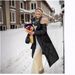 Luxury Fox Fur Trim Hooded Long Down Coat For Women - High Waist Slim Fit Winter Jacket With White Goose Feather Filling (Beige, Brown, Black)_ecoleips.com