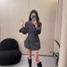 Women's Clothing Women's Suit Jacket Waist Cinching Design Youthful Draped Mid Length Elegant Mature Style_ecoleips.com