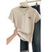 Women's Pure Cotton Short Sleeve T-Shirt – Classic Fit, Casual & Versatile Basic Top For Everyday Wear_ecoleips.com