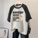 Women's Clothing Splicing Heavyweight Short Sleeved Men's And Women's Simple Breathable Bottoming Shirt With Round Neck Cotton T Shirt_ecoleips.com