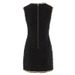 K High End Nail Bead Coarse Tweed Pearl Trimmed Sleeveless Dress With Cinched Waist And Socialite Style Short Skirt_ecoleips.com