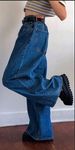 Women's Classic High Waist Wide Leg Pants Denim Big Flare Trousers Trendy_ecoleips.com
