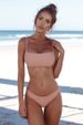 Classic Solid Color Bikini Set, Adjustable Strap Two-Piece Swimsuit For Women Comfort-First Design Soft_ecoleips.com