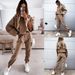 Women's Autumn And Winter Women's Sports And Leisure Hooded Sweatshirt Set Two-piece Set_ecoleips.com
