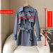 Trench Coat For Women – Slim-Fit Double-Breasted Mid-Length Coat In Dusty Blue/Khaki/Sage Green (M-2XL)_ecoleips.com