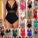 Mesh Back One-Piece Swimsuit – Sheer Cutout Monokini With Adjustable Straps (S-XXL) – Nylon-Spandex Blend (24 Fashion Colors)_ecoleips.com