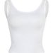 Women's Sleeveless Ribbed Tank Top Stretchy And Breathable Polyester Vest Black Or White Soft And Stretchy Polyester S to XL_ecoleips.com