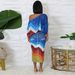 Women's Clothing Off The Shoulder Batwing Sleeve Top And Slit Skirt Two Piece Set Style Printed Top Skirt Separate Women's Clothing_ecoleips.com