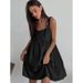 Summer Hot Girl Slip Dress Salt Holiday Loose Cotton Linen A-Line Skirt_ecoleips.com