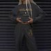 Trendy Gradient Letter Print Fleece-Lined Tracksuit Set - Winter Warmth & Stylish Comfort For Men And Women_ecoleips.com