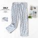 Summer Women Soft Cotton Sleep Bottoms Female Casual Loosen Night Pants Ladies Cartoon Calf-length Pants Plus Size Pantalon_ecoleips.com