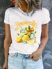 Summer European And American Cross-border Foreign Trade Wholesale T-shirts, Round-neck Casual Plus-size Loose_ecoleips.com