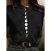 New Women's Fashion Printed Round-neck T-shirt With Lunar Eclipse Design, Short-sleeved Summer Top_ecoleips.com
