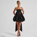 Women's Clothing Sexy Backless Strapless Short Skirt Dress Large Bow Detail American Style Thin Bohemian Casual Dress_ecoleips.com