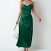 Women's Clothing Women's Silk Casual Pleated Long-sleeved Satin Top_ecoleips.com