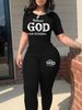 Women's Clothing Women's Fashion Tight Fitting T-Shirt And Pants Set Short Sleeved Clothing European And American Style_ecoleips.com