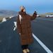 Unisex Longline Puffer Coat With Detachable Hood – Winter Quilted Jacket In Polyester Shell (Black/Beige/White, S-2XL)_ecoleips.com