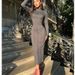 Women's Clothing Current Supply Autumn New Fashion Solid Color Tight Sheath Long Sleeve Elegant Knitted Women Dress_ecoleips.com