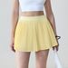 Women's Breathable Pleated Tennis Skirt - Anti-Slip Yoga Short Skirt For Fitness & Running_ecoleips.com