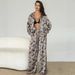 Autumn New Printed Loose Women's Pajamas Two-Piece Set Wearable Outside European And American Cross-Border_ecoleips.com