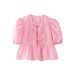 European And American Style Cross-border Independent Site 2024 Spring-summer New Women's Versatile Tie-dye Puff_ecoleips.com