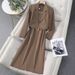 Women’s Clothing Brown Short Suit Jacket Women's Spring And Autumn New High End Vest Skirt Suit Skirt_ecoleips.com