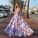 Women's New Fashion Print Swing Long Dress Elegant Back Tie Elegant Back Dress_ecoleips.com