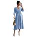 DiYun European American Casual Vacation Fashion Versatile Long Dress Women's Clothing 2025 Autumn And Winter_ecoleips.com