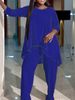 Women’s Clothing new fashion temperament large size long sleeved two piece set_ecoleips.com