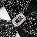 Women’s Clothing Glittery Look Elegant Temperament Party Dress Sequin Sexy Waist Revealing Square Ring Hollow Beaded Dress_ecoleips.com