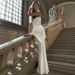 Women's Elegant Satin French Vintage Lace Bustier High Waist Floor Length Maxi Skirt Set – Two Piece Evening Gown_ecoleips.com