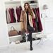 Women’S Stylish Hooded Wool Coat – Oversized Fit, Button Front, Mid-Length With Faux Fur Trim (Black, Red, Khaki, Brown)_ecoleips.com