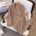 Women's Clothing Plus Size Women's Fashionable Elegant Suit Jacket Spring Chubby Girls Two Piece Set Of Pants_ecoleips.com