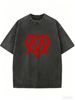 Women's Oversized Washed T-Shirt, Casual Crew Neck Summer Fashion Essential_ecoleips.com
